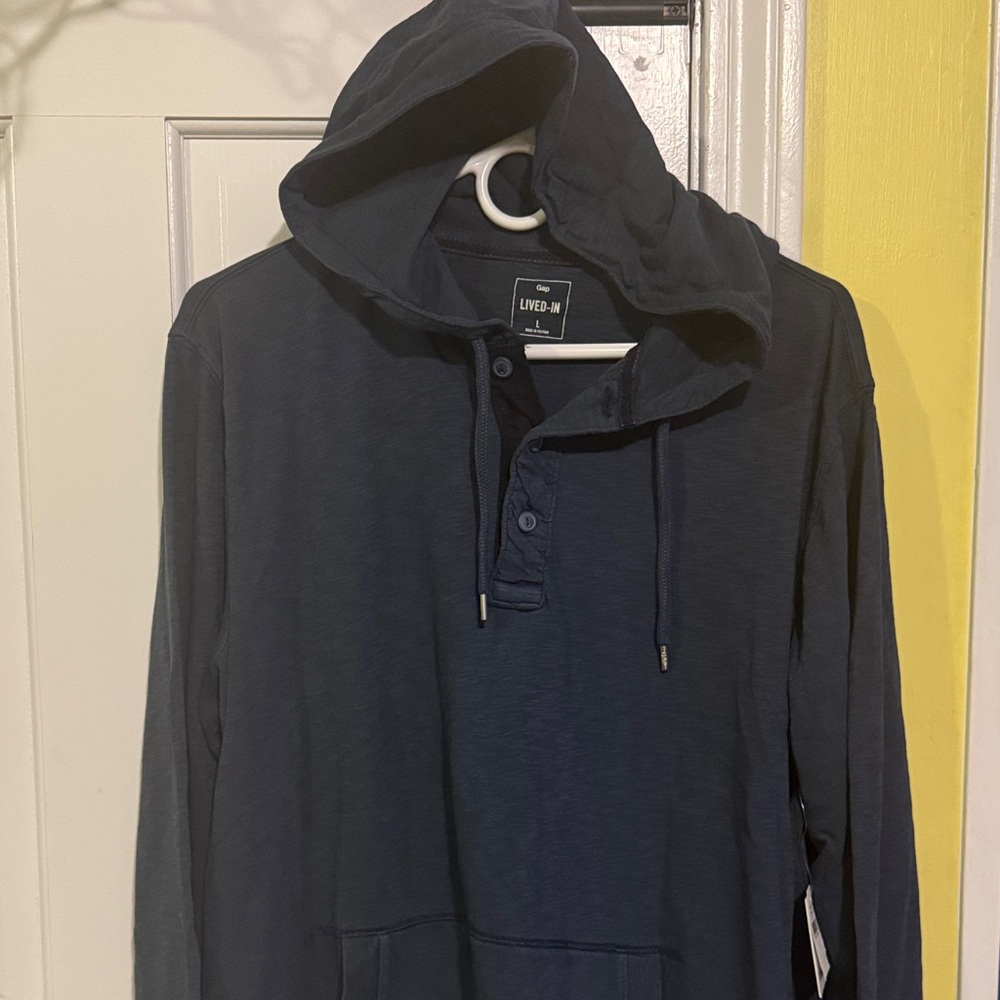 GAP Navy Hooded Sweatshirt for Men